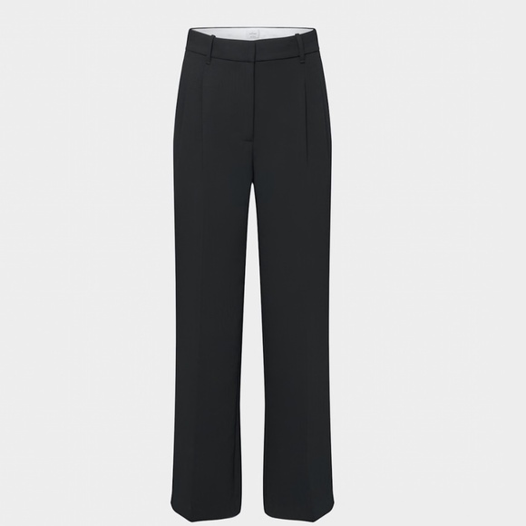 Aritizia The Effortless Pant Crepette Navy Sz 12 - Picture 1 of 4